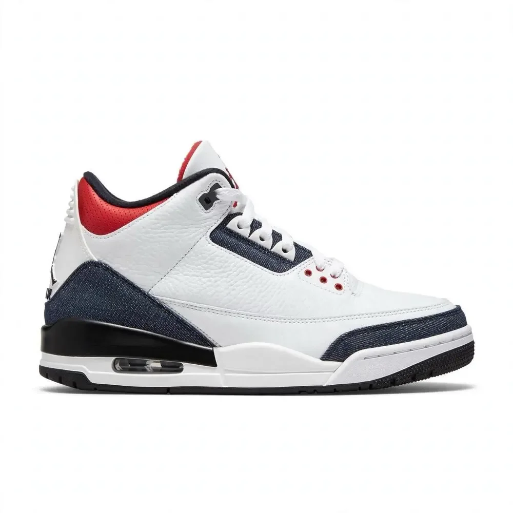 Size 9.5 - Jordan 3 Retro Denim SE Fire Red CZ6431-100 2020 No Box